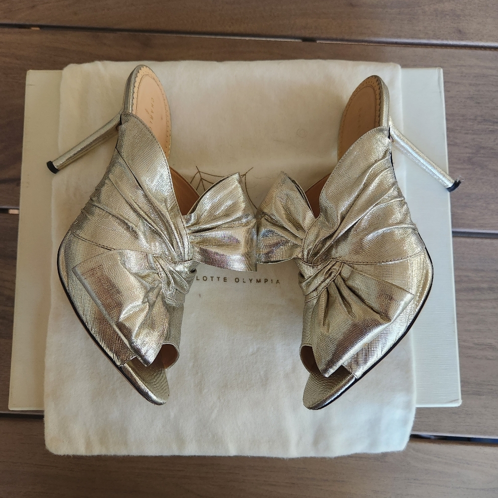 Metallic mules Charlotte Olympia 39